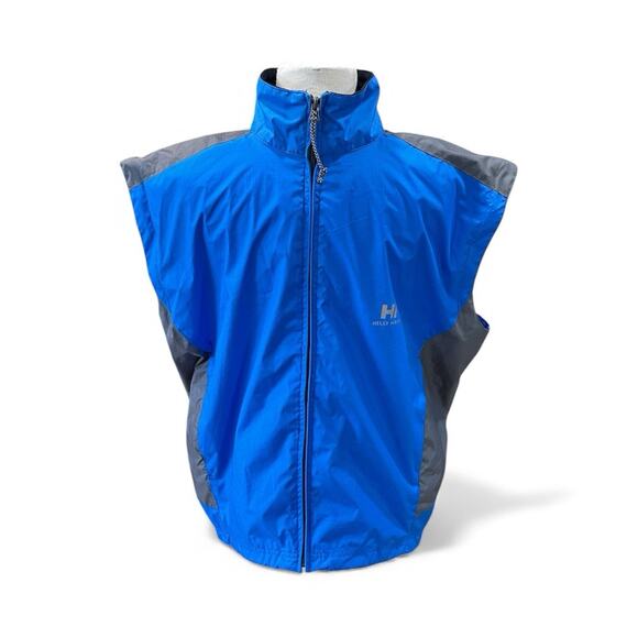 Helly Hansen Jacket Mens X-Large Blue Gray Full Zip Coat Removable Sleeves - Picture 2 of 14